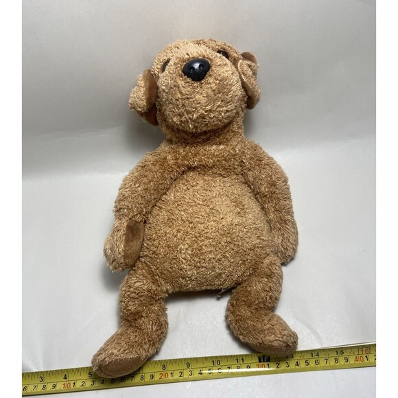 Ty Classic Dog Plush 16 in Shaggy Brown Laying Stuffed Animal 1999 No Tag - Picture 10 of 10